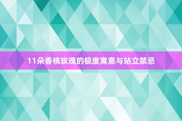 11朵香槟玫瑰的极度寓意与站立禁忌
